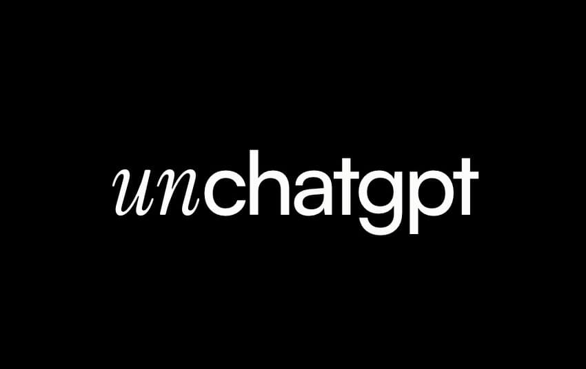 Unchatgpt website homepage built with Framer
