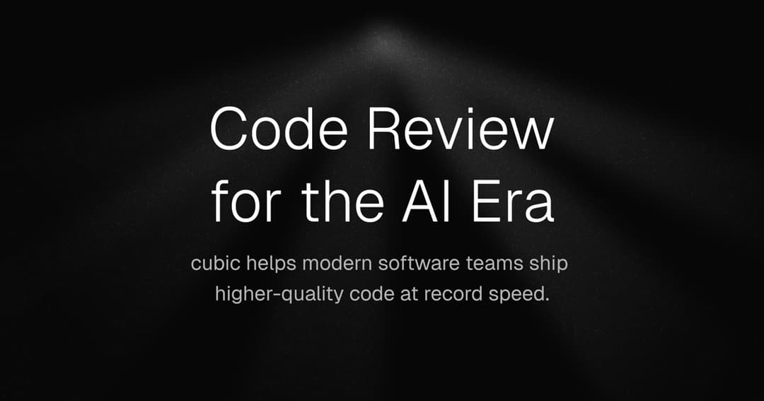 cubic.dev website homepage built with Framer