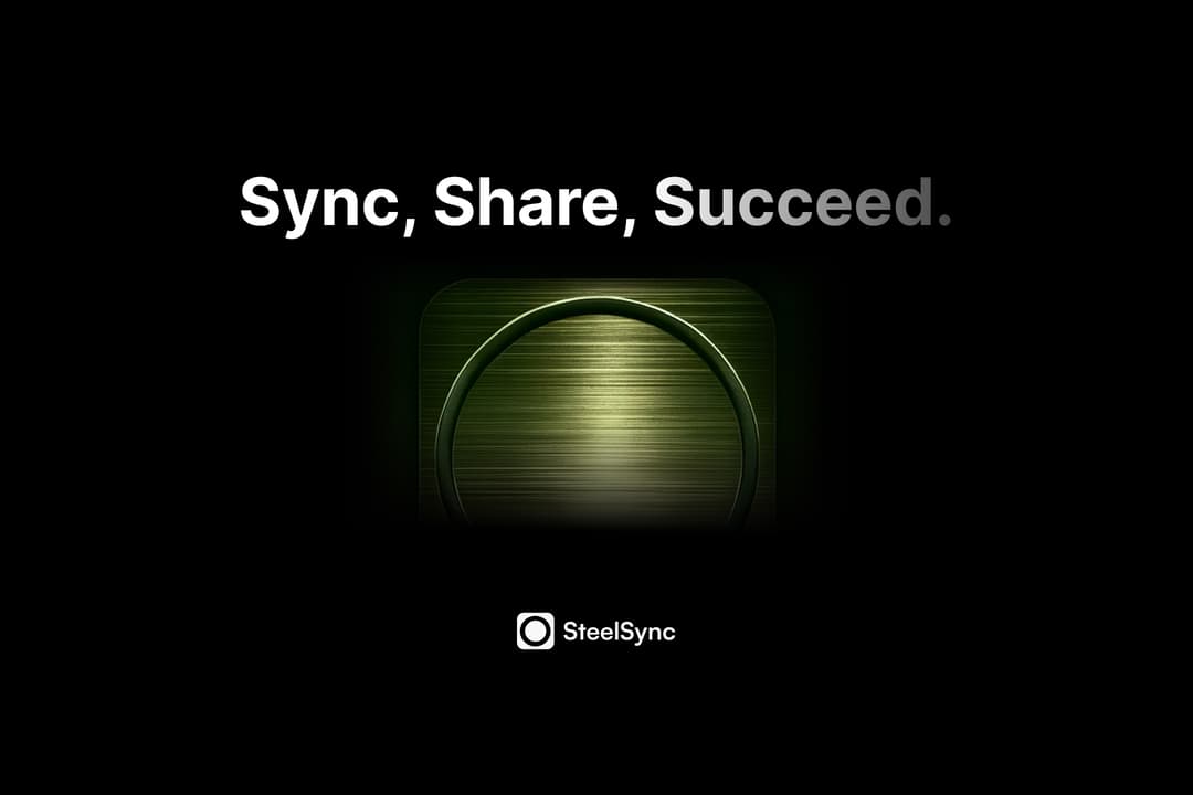 SteelSync website homepage built with Framer