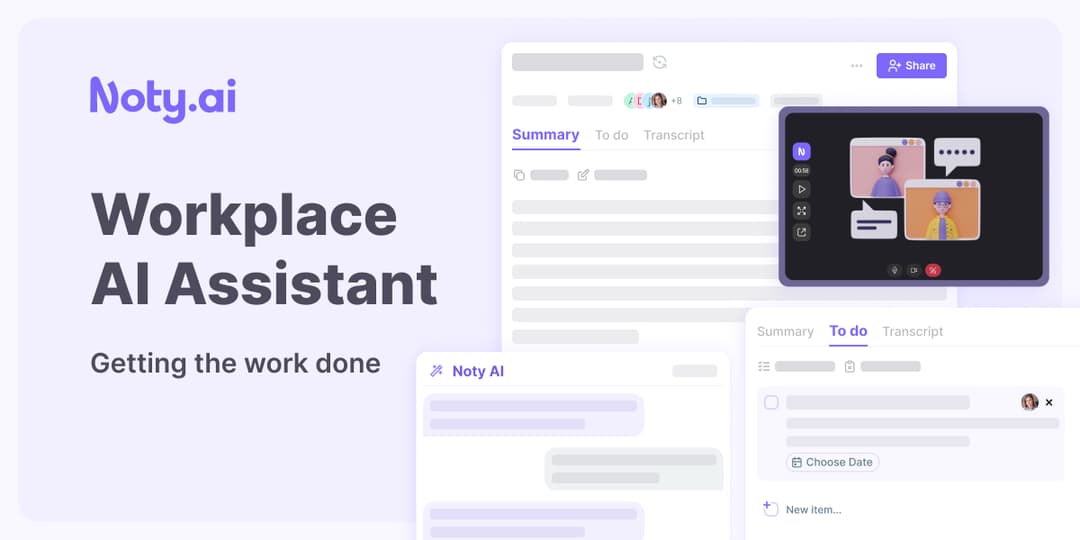 noty website homepage built with Framer