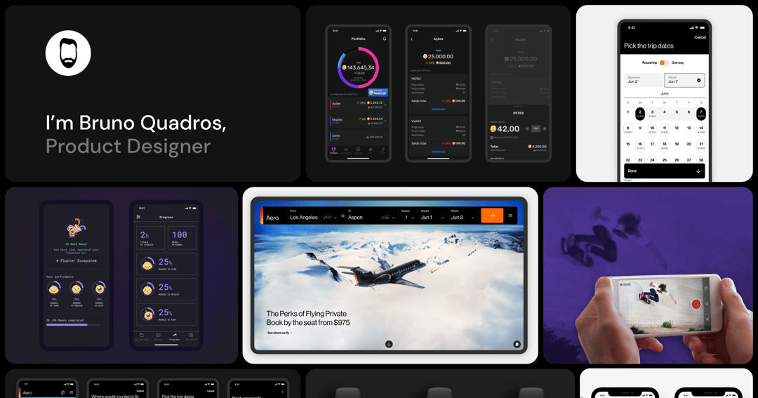 Bruno Q Design website homepage built with Framer
