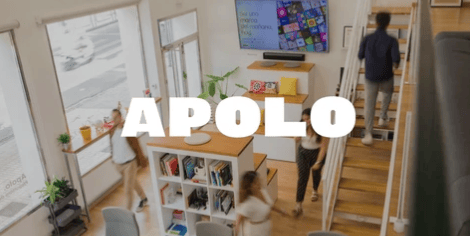 Apolo, propulsora de marcas website homepage built with Framer