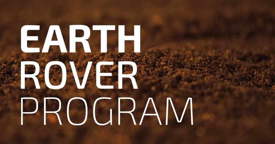 earthroverprogram.org website homepage built with Framer