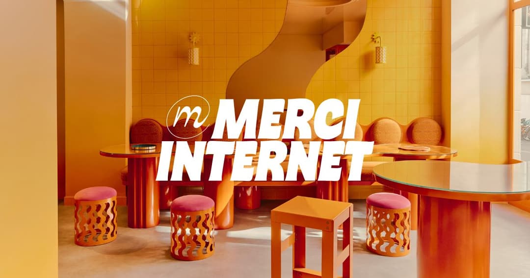Merci Internet website homepage built with Framer