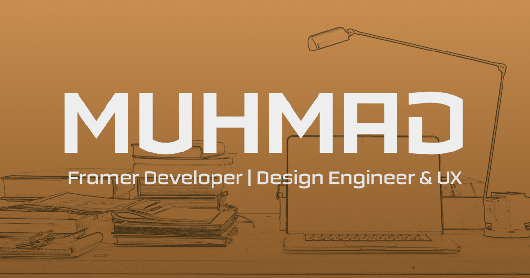 MUHMAD website homepage built with Framer