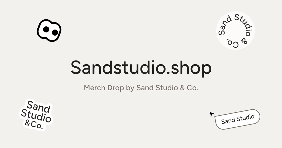 Sand Studio website homepage built with Framer