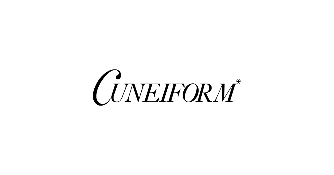 Cuneiform website homepage built with Framer