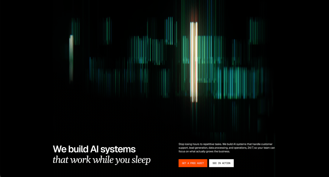 Avenir Agency website homepage built with Framer