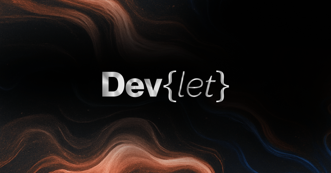 dev-let.com website homepage built with Framer