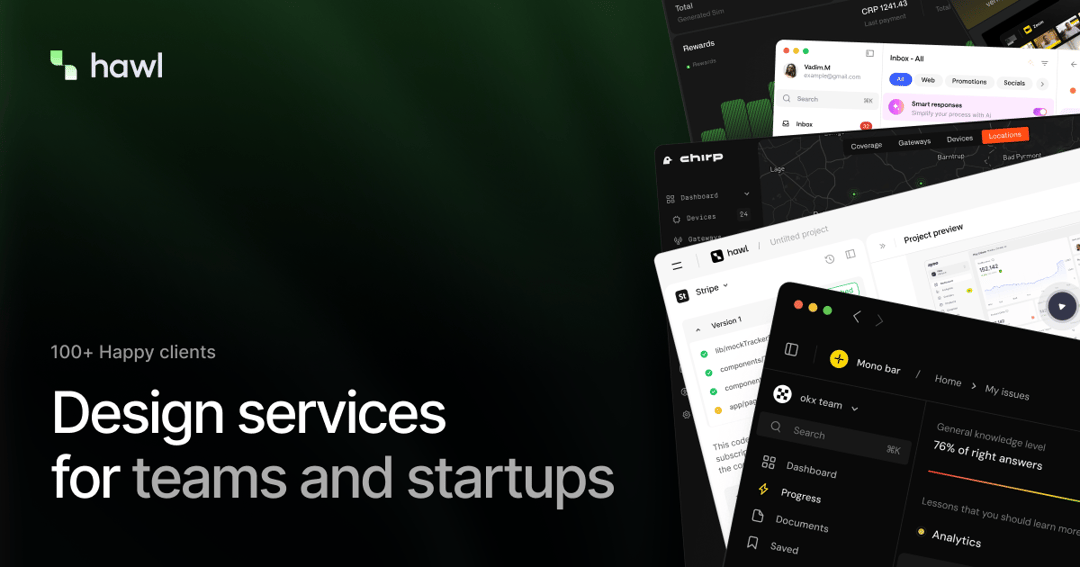 hawl website homepage built with Framer