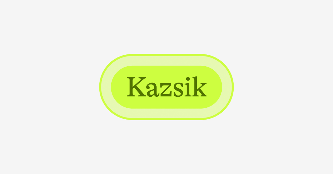 kazsik.com website homepage built with Framer