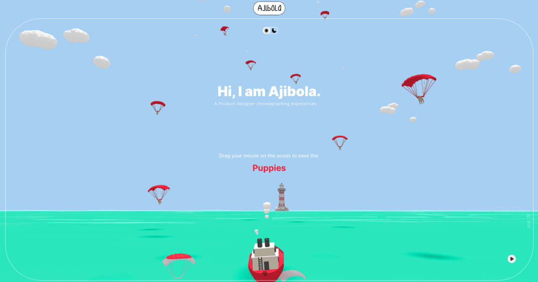 ajibolaa-o.com website homepage built with Framer