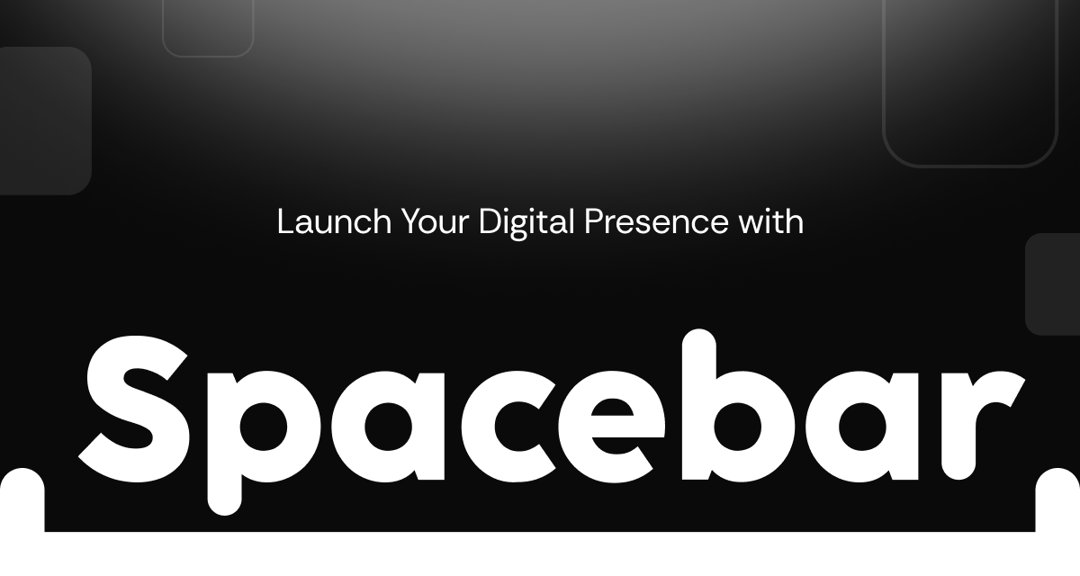 Spacebarco website homepage built with Framer