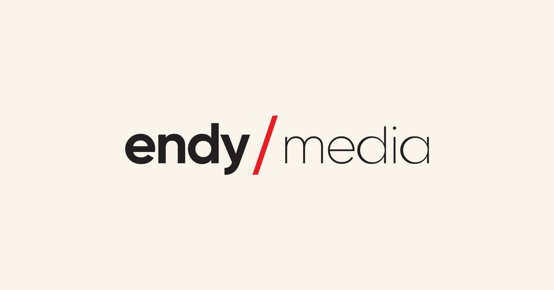 Endy Media website homepage built with Framer