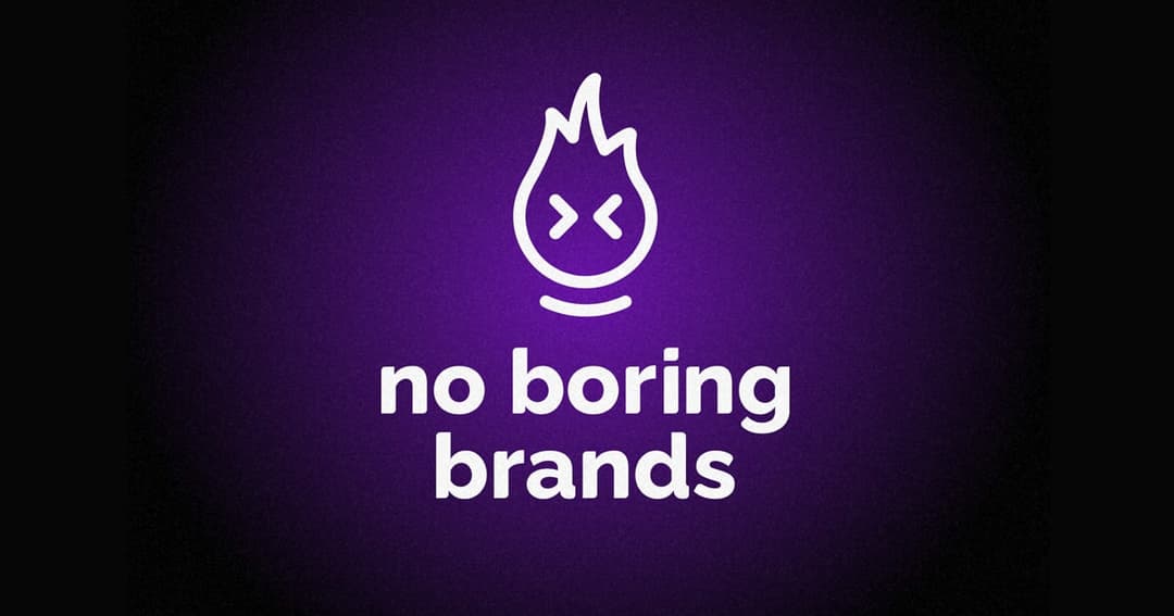 no boring brands website homepage built with Framer