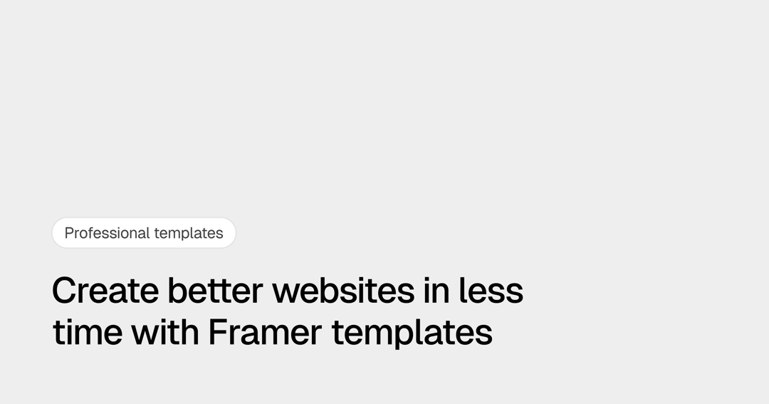 Depth website homepage built with Framer