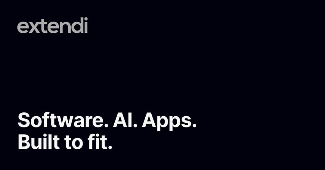 extendi website homepage built with Framer