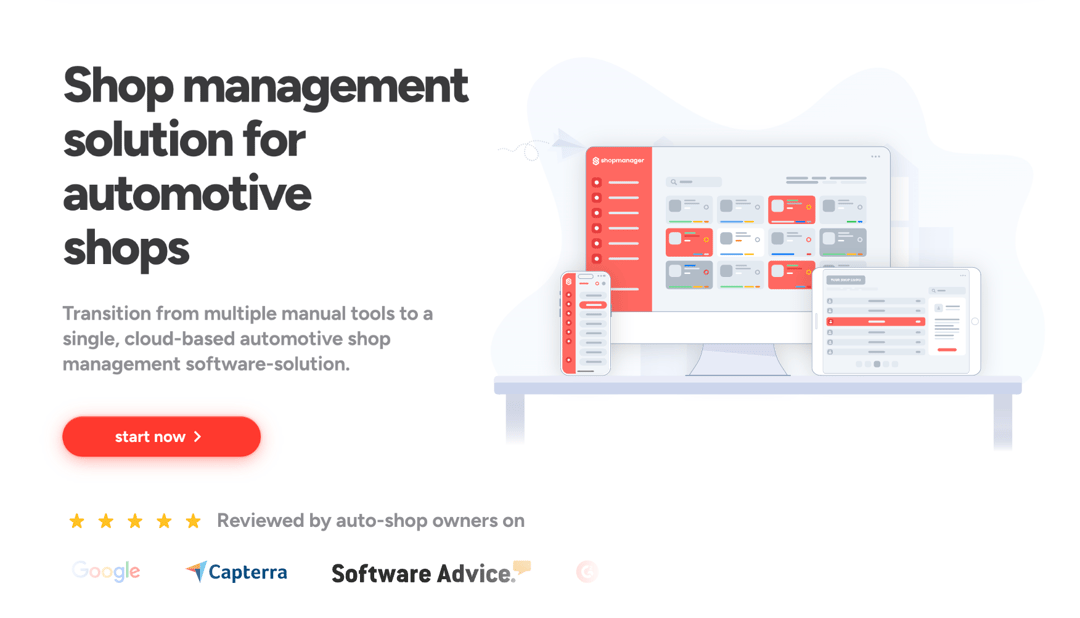Shopmanager - SaaS App Website website homepage built with Framer