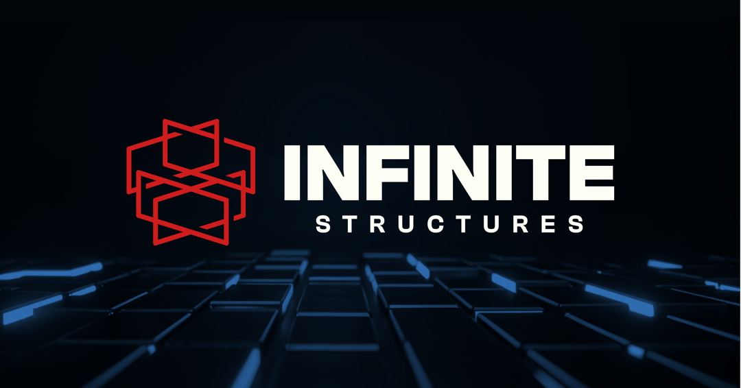 Infinite Structures website homepage built with Framer