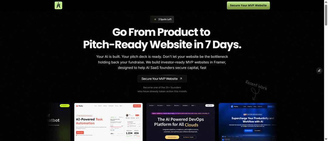 Alpha Design Global website homepage built with Framer