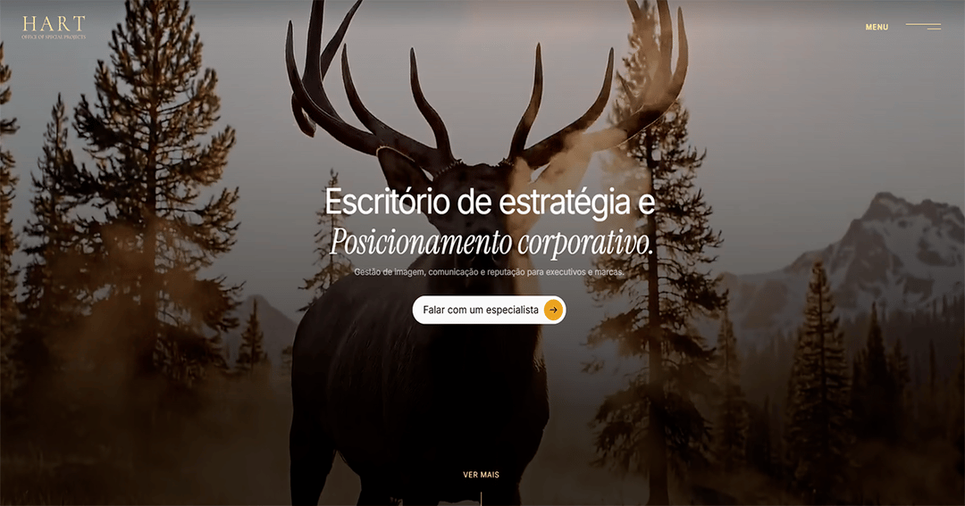 HART - Office of Special Projects website homepage built with Framer