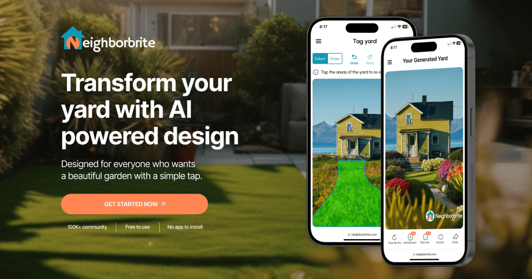 Neighborbrite website homepage built with Framer