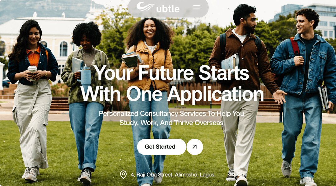 subtleinnovsvcs website homepage built with Framer
