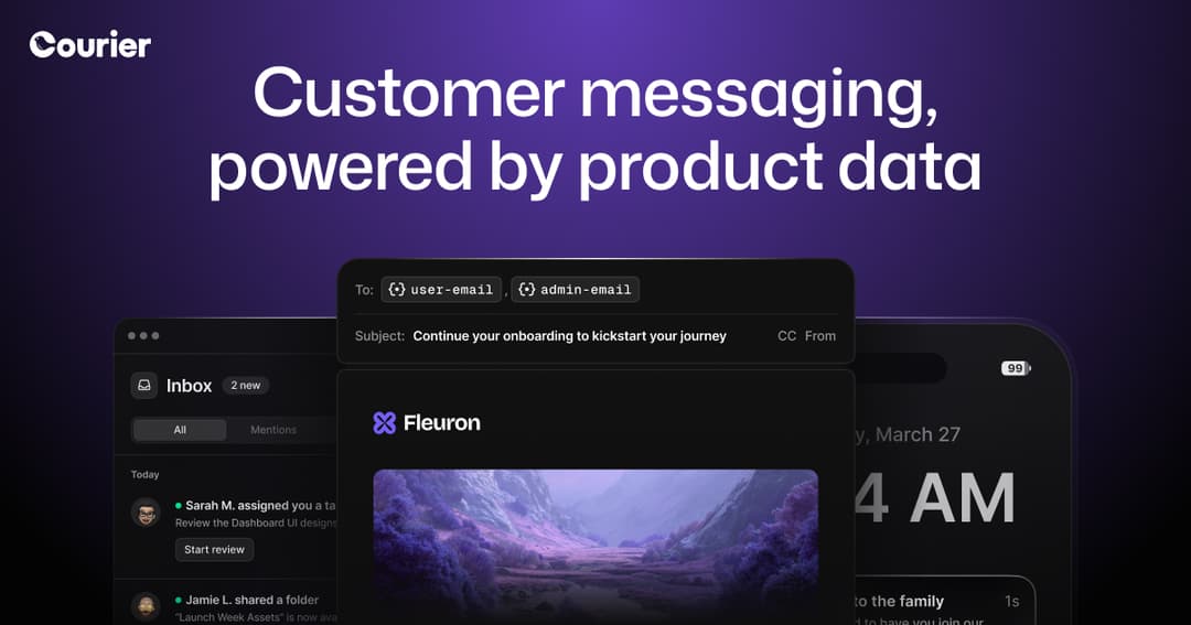 courier website homepage built with Framer