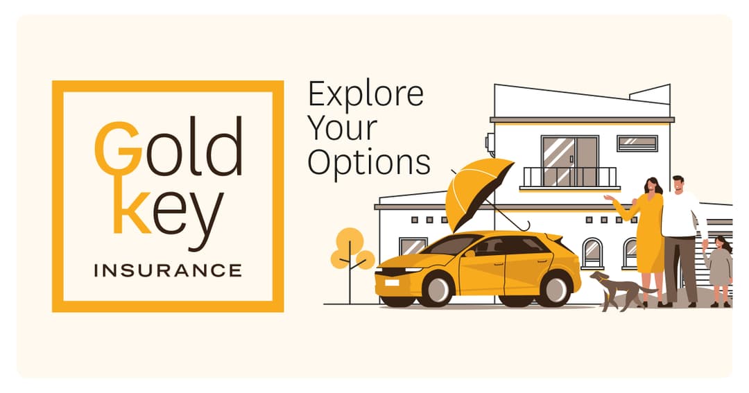 Gold Key Insurance website homepage built with Framer
