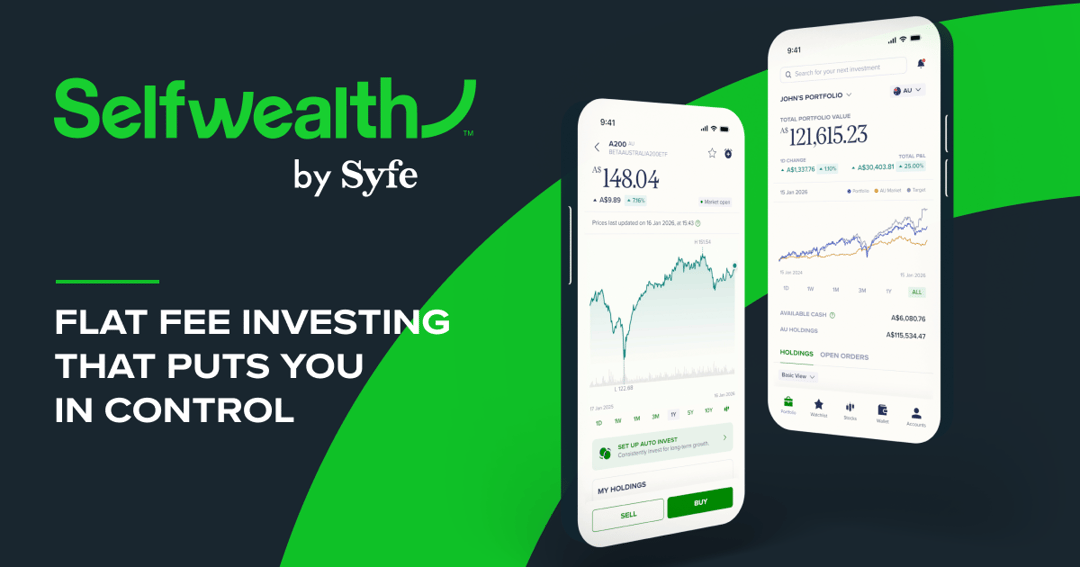 selfwealth website homepage built with Framer