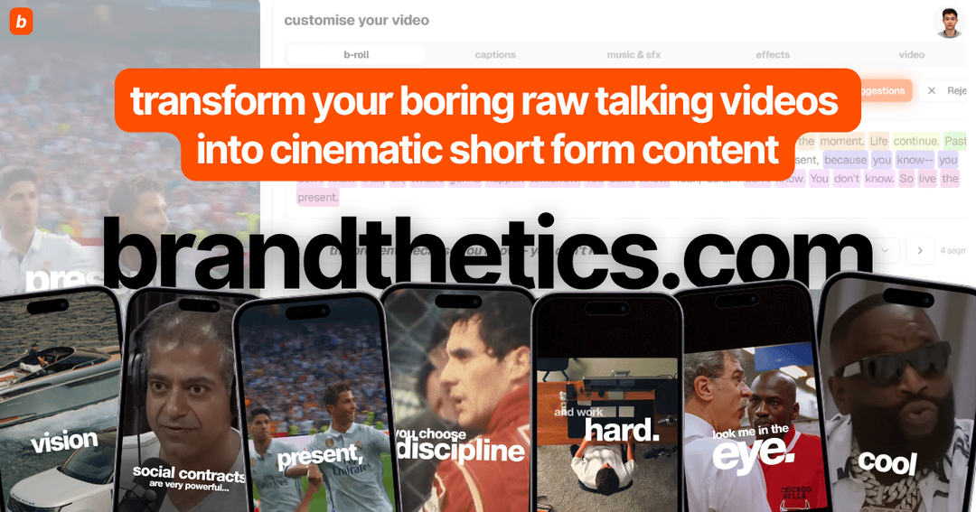 Brandthetics website homepage built with Framer