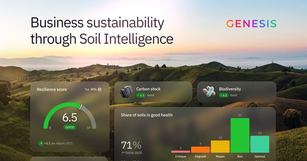 Genesis Soil Intelligence website homepage built with Framer