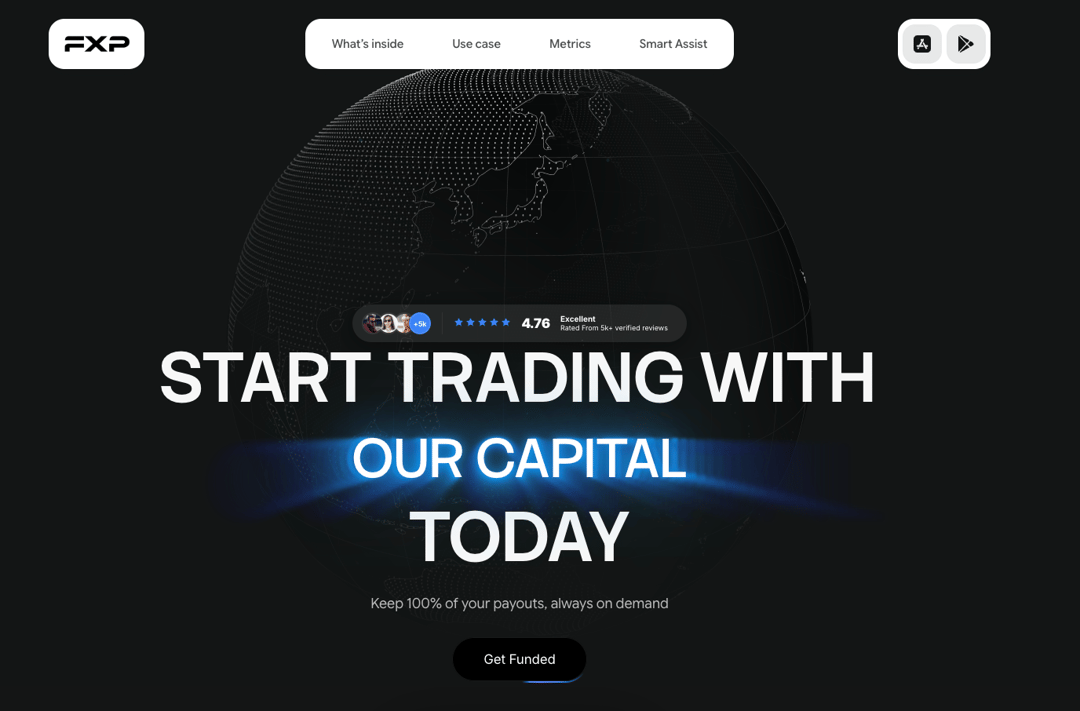 fx-pec website homepage built with Framer