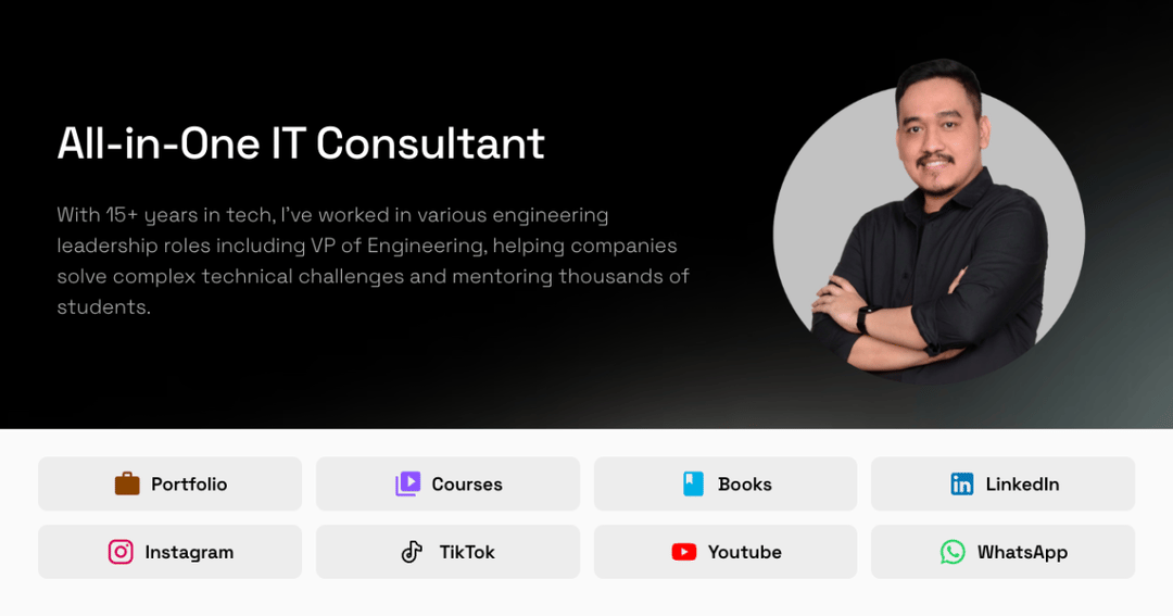 triwicaksono website homepage built with Framer