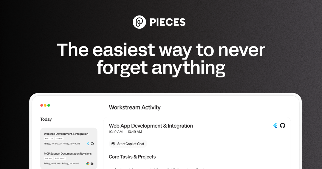Pieces website homepage built with Framer