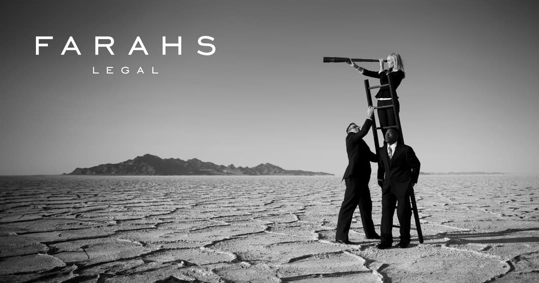 Farahs Legal website homepage built with Framer