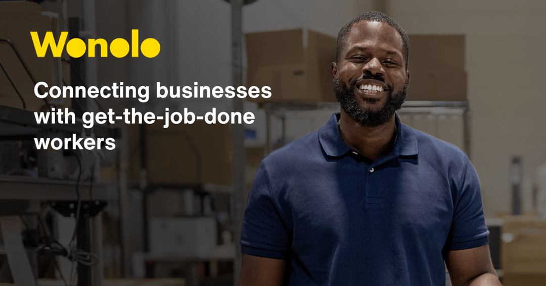 wonolo website homepage built with Framer