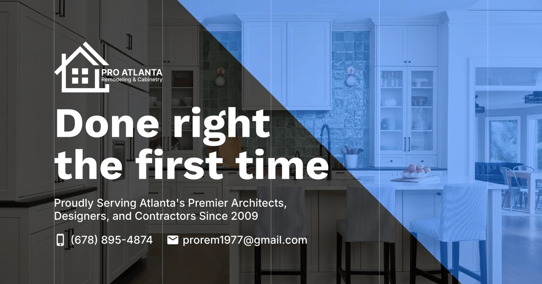 Pro Atlanta Remodeling & Cabinetry website homepage built with Framer