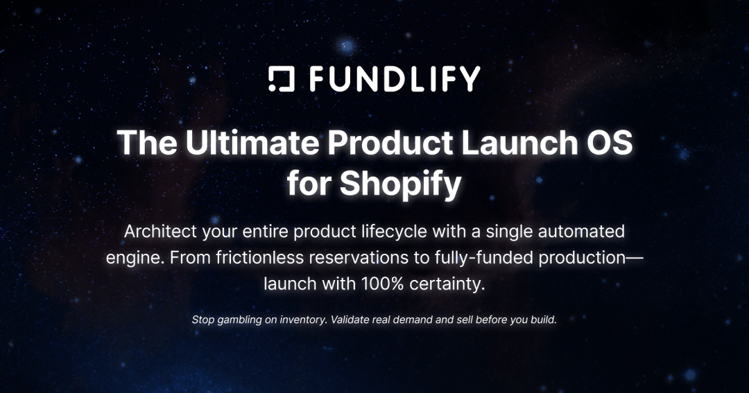 fundlify.com website homepage built with Framer