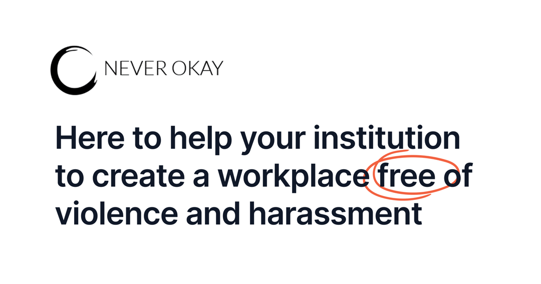 Never Okay Project website homepage built with Framer