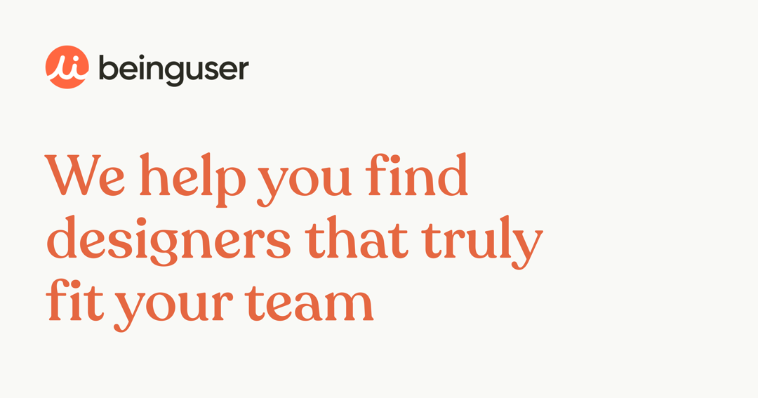 Being User website homepage built with Framer