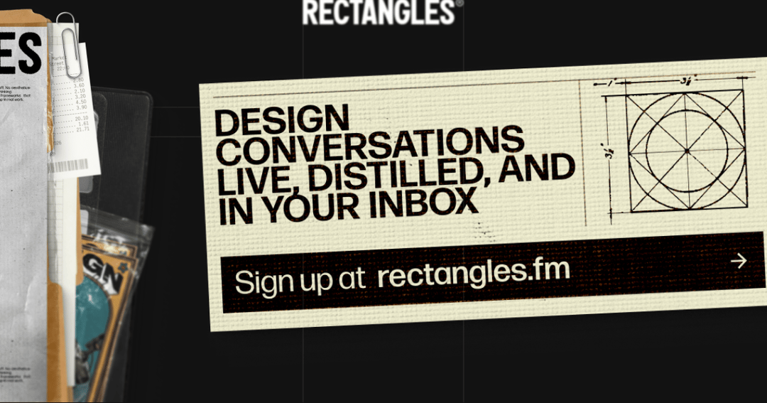 Rectangles.fm website homepage built with Framer