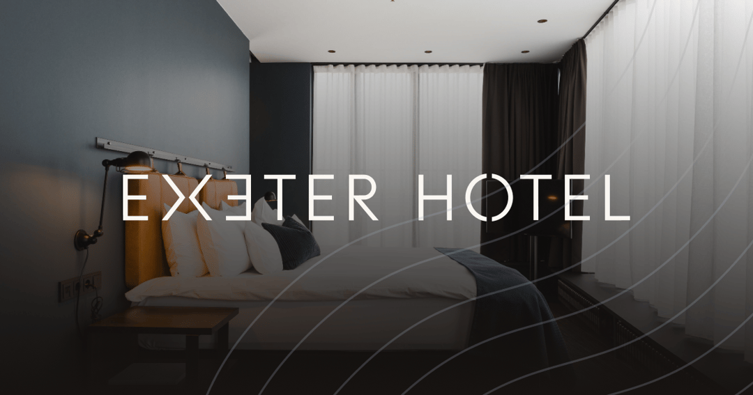 Exeter website homepage built with Framer