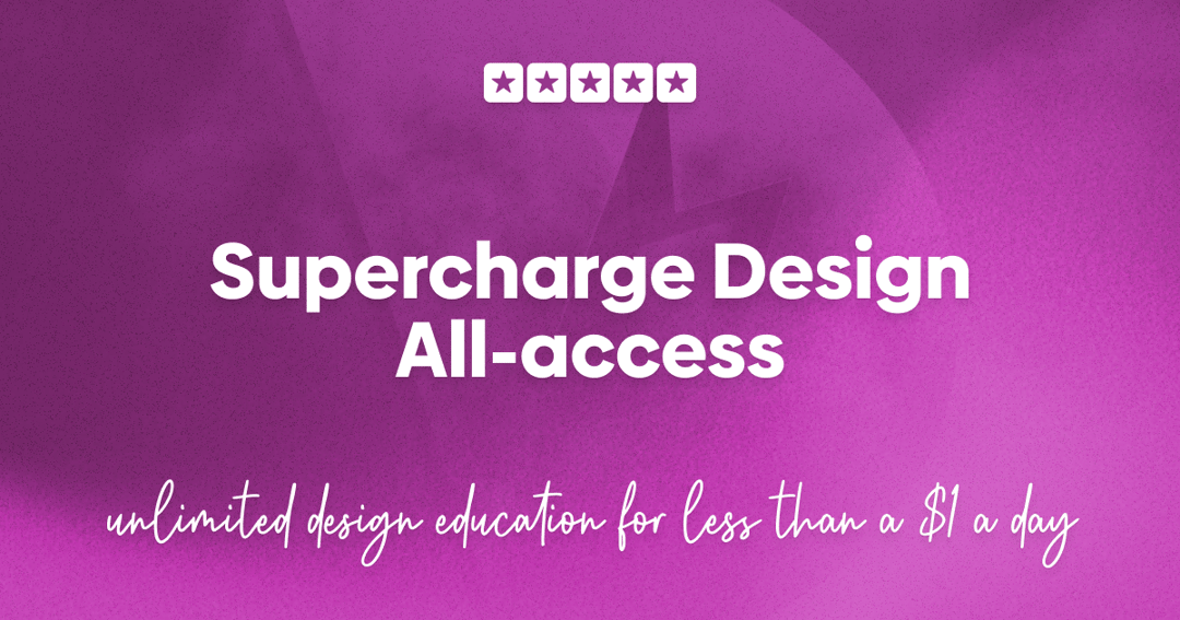Educational – Supercharge Design website homepage built with Framer