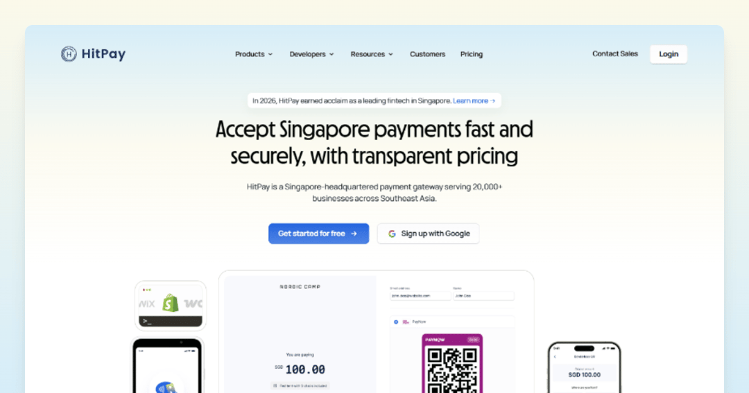 hitpayapp website homepage built with Framer