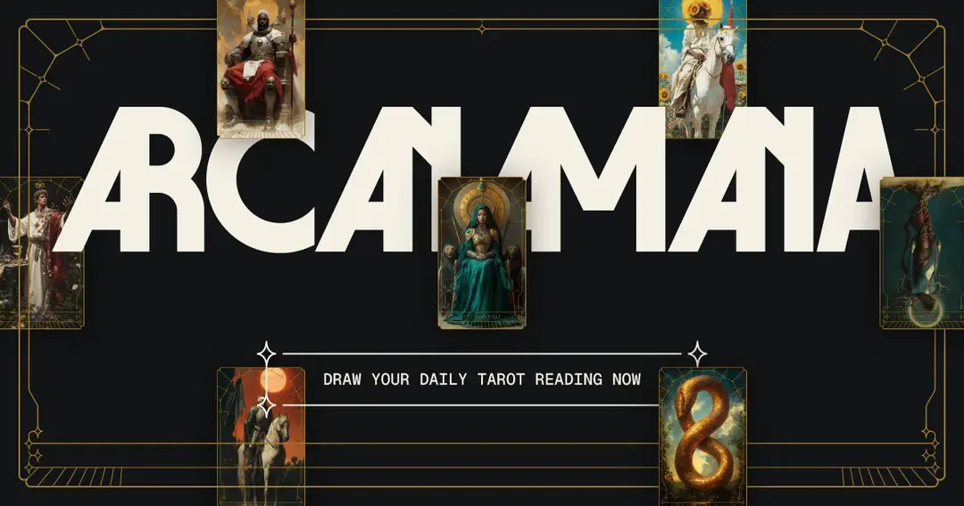 Arcanamana website homepage built with Framer
