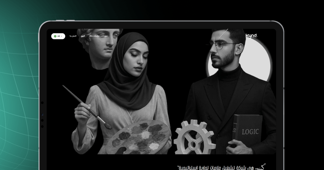 KYND Website website homepage built with Framer