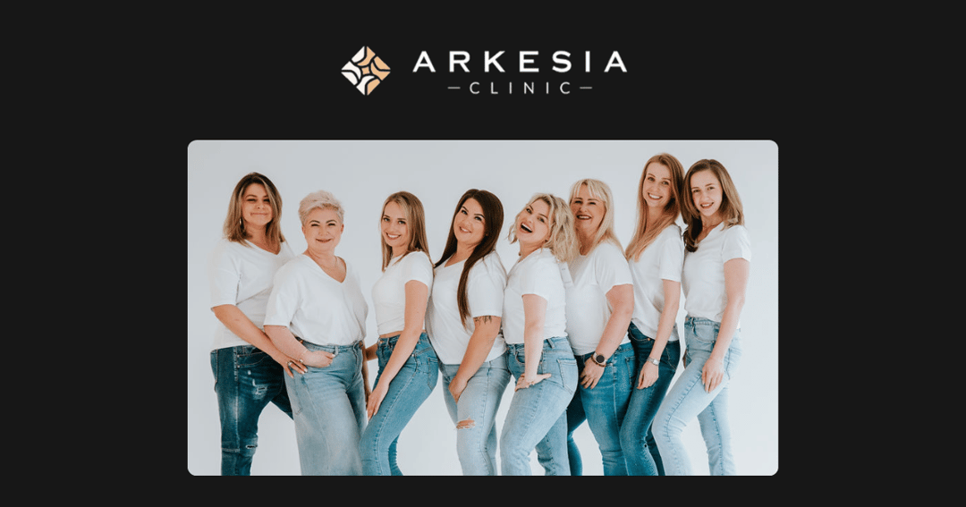 Arkesia • Aesthetic Medicine website homepage built with Framer