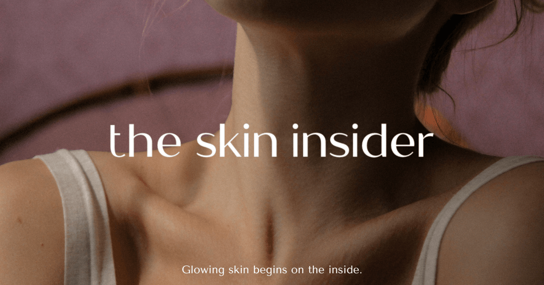 The Skin Insider website homepage built with Framer
