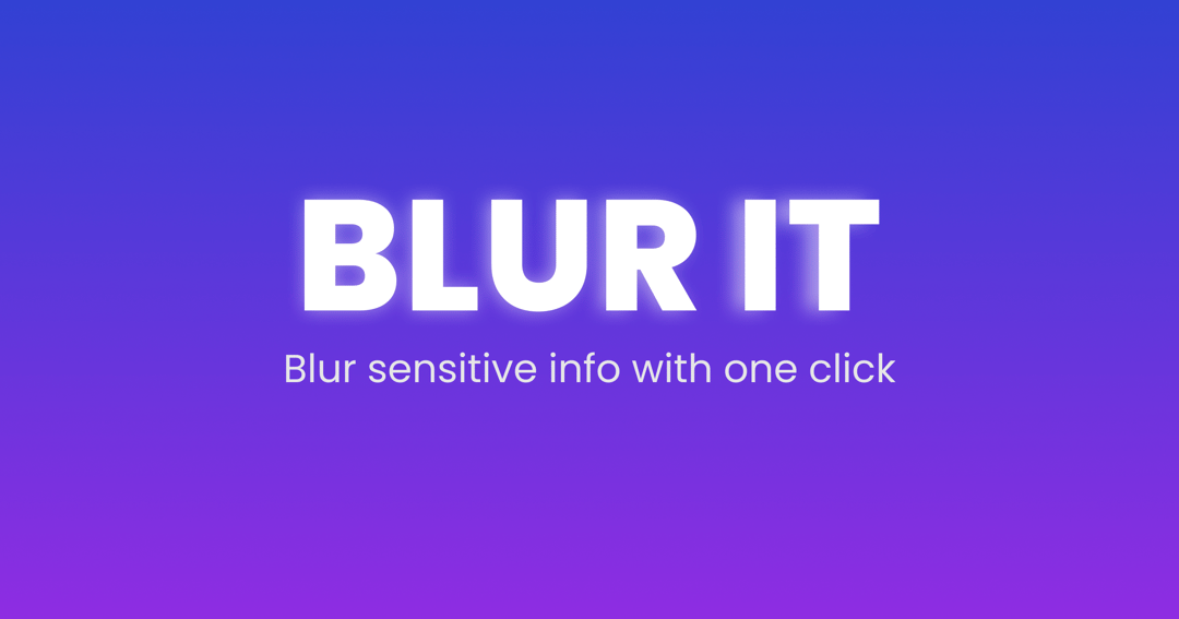 Blur It website homepage built with Framer